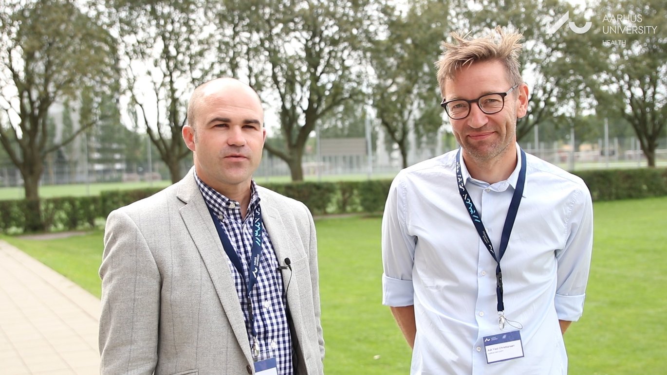 Ask Vest Christiansen fra IFS (t.h.) og John Gleaves fra California State University, Fullerton leder sammen INDR-netværket. Foto: Health Kommunikation. Ask Vest Christiansen fra IFS (t.h.) og John Gleaves fra California State University, Fullerton leder sammen INDR-netværket. Foto: Health Kommunikation.