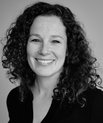 Portrait in black and white of Katherine Musliner