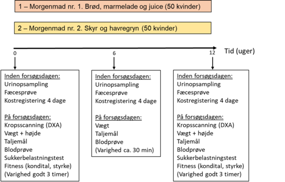 Oversigt over målinger og prøver, der indsamles